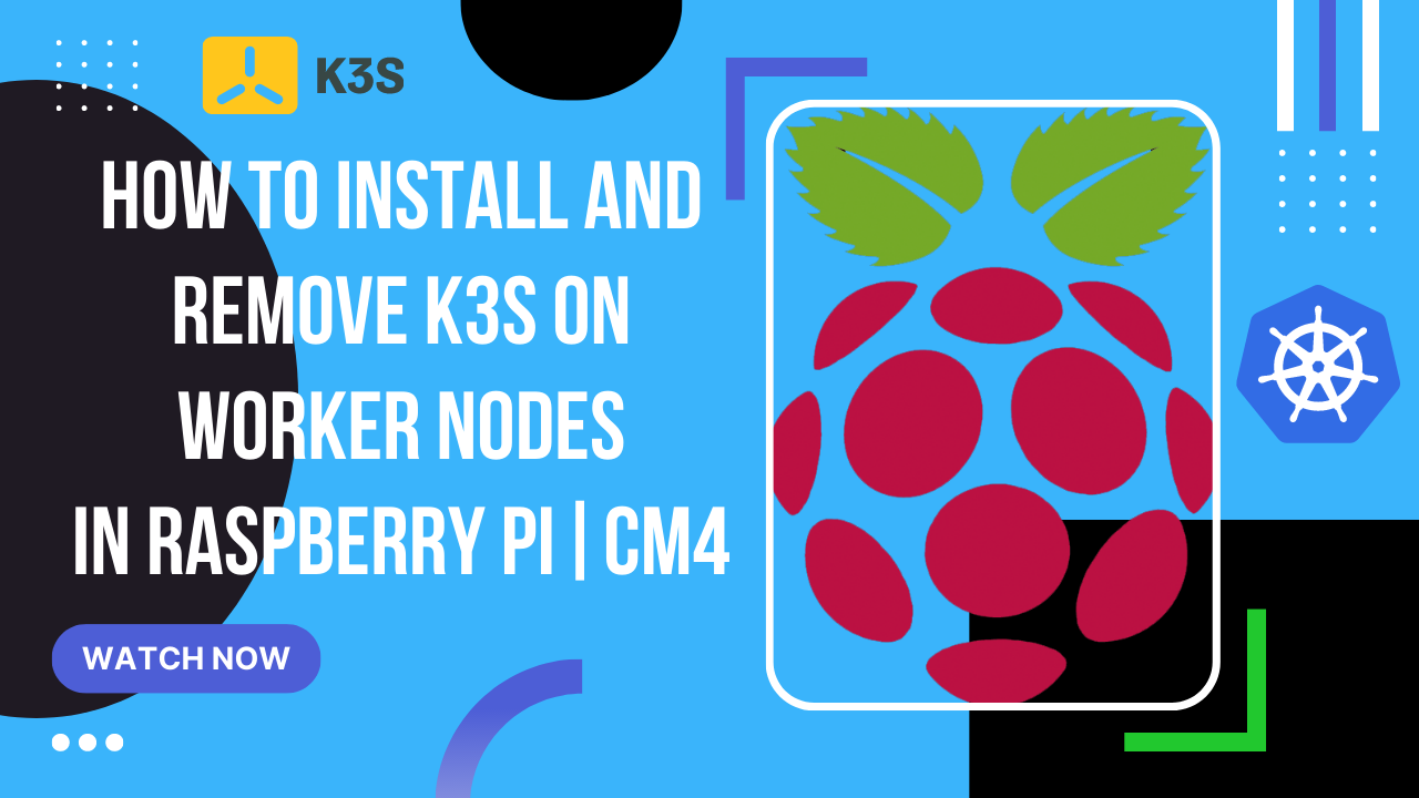 How to uninstall k3s and install it on worker nodes